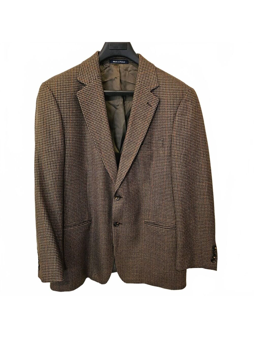 Alan Flusser Men Sport Coat Tweed Plaid Extra Fine 100%Wool